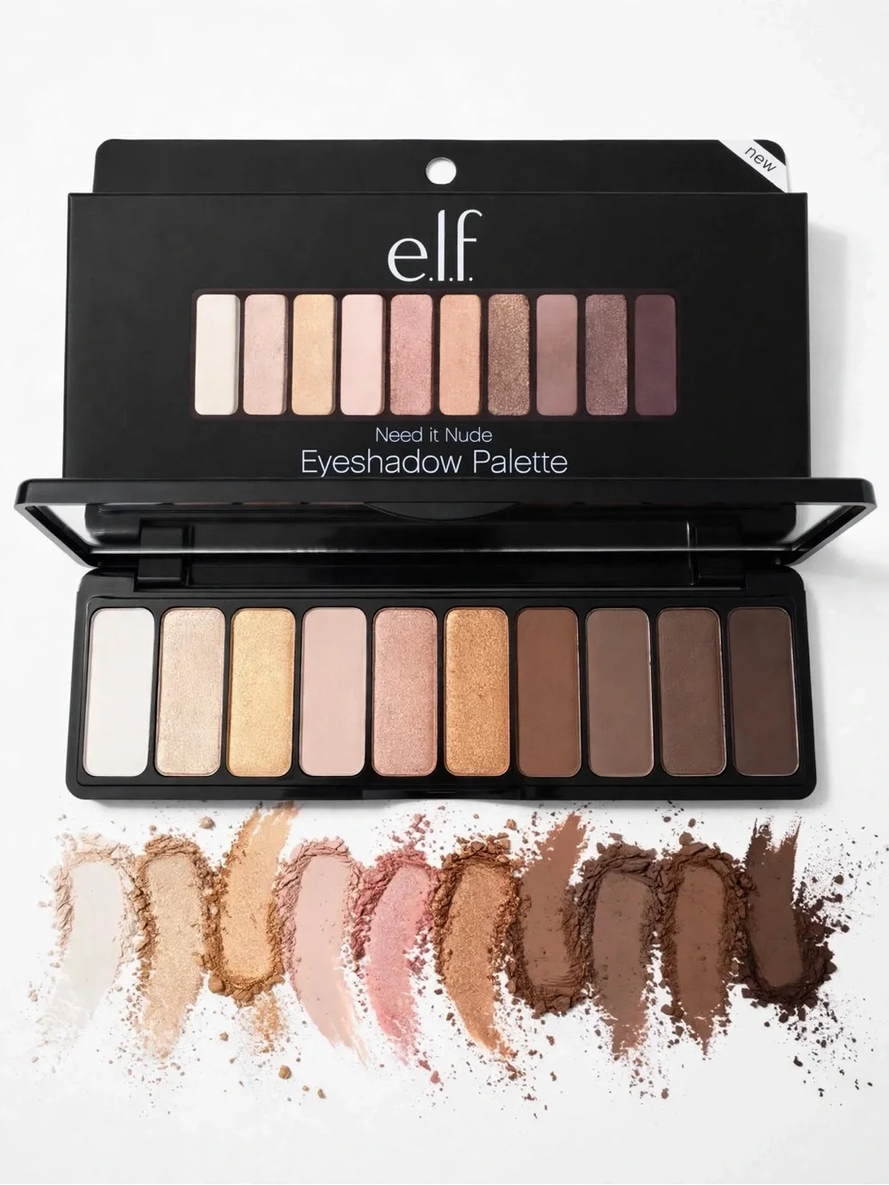 e.l.f. Need It Nude Eyeshadow Palette — Cream, Gold, Pink, Tan & Brown Shades